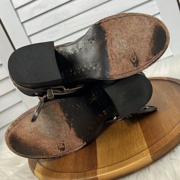 FREEBIRD l Carsen Blackish Leather Ankle Bootie Size 8 Western Country Bo… - Picture 11 of 13